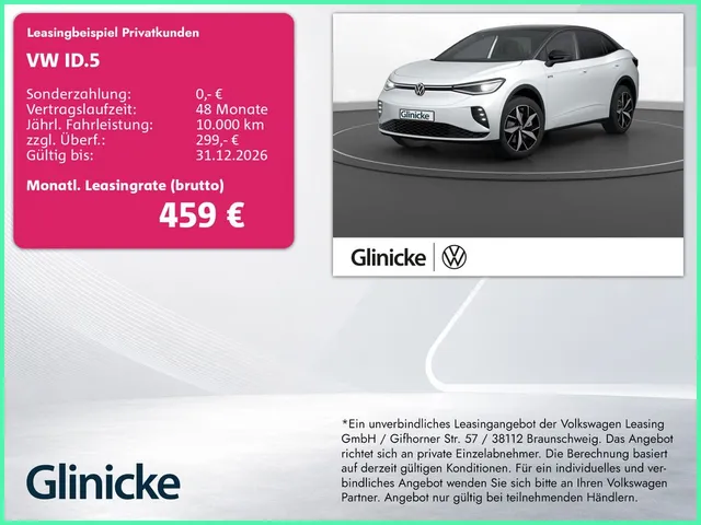 Volkswagen ID.5 GTX 4M Pano Matrix LM 20" Navi RFK ACC Wärm