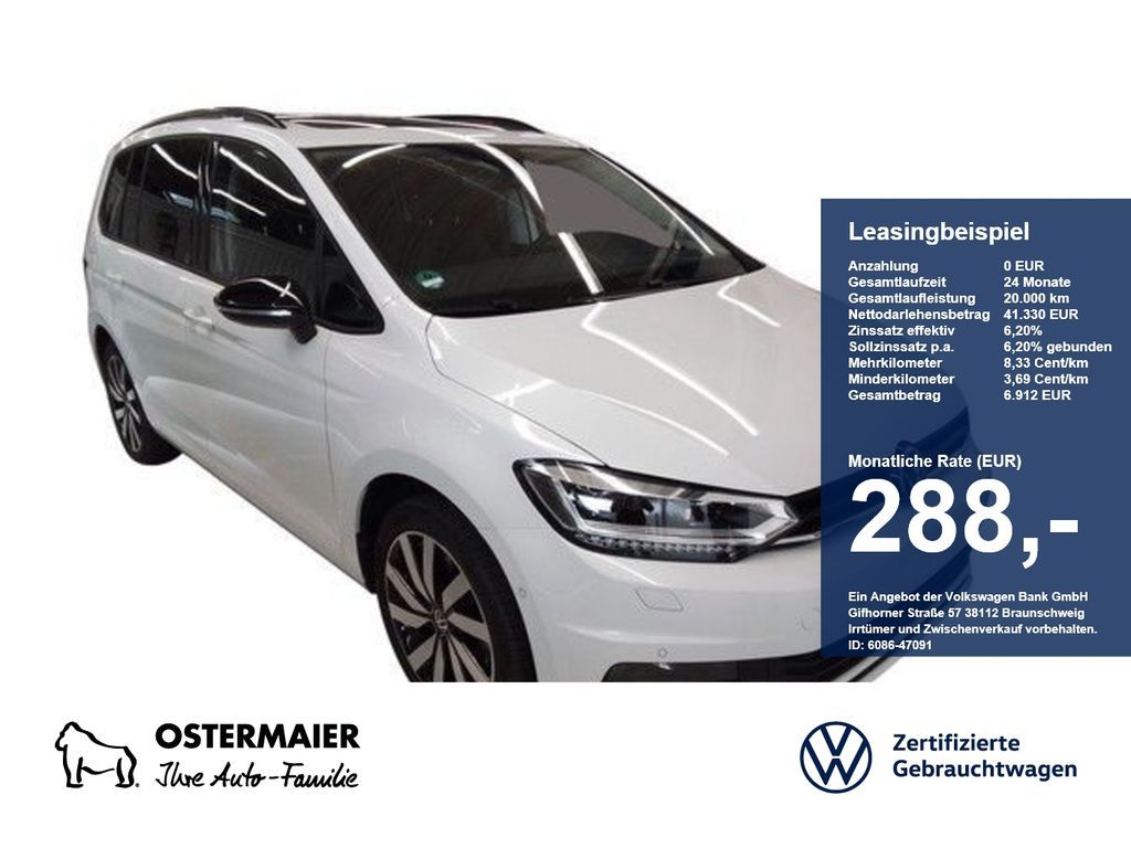Volkswagen Touran HIGHLINE BLACK 1.5TSI150PS DSG NP.65TACC. Leasing