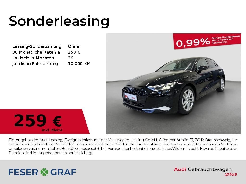 Audi A3 Sportback 40 TFSI e Advanced S tronic LED Nav Leasing