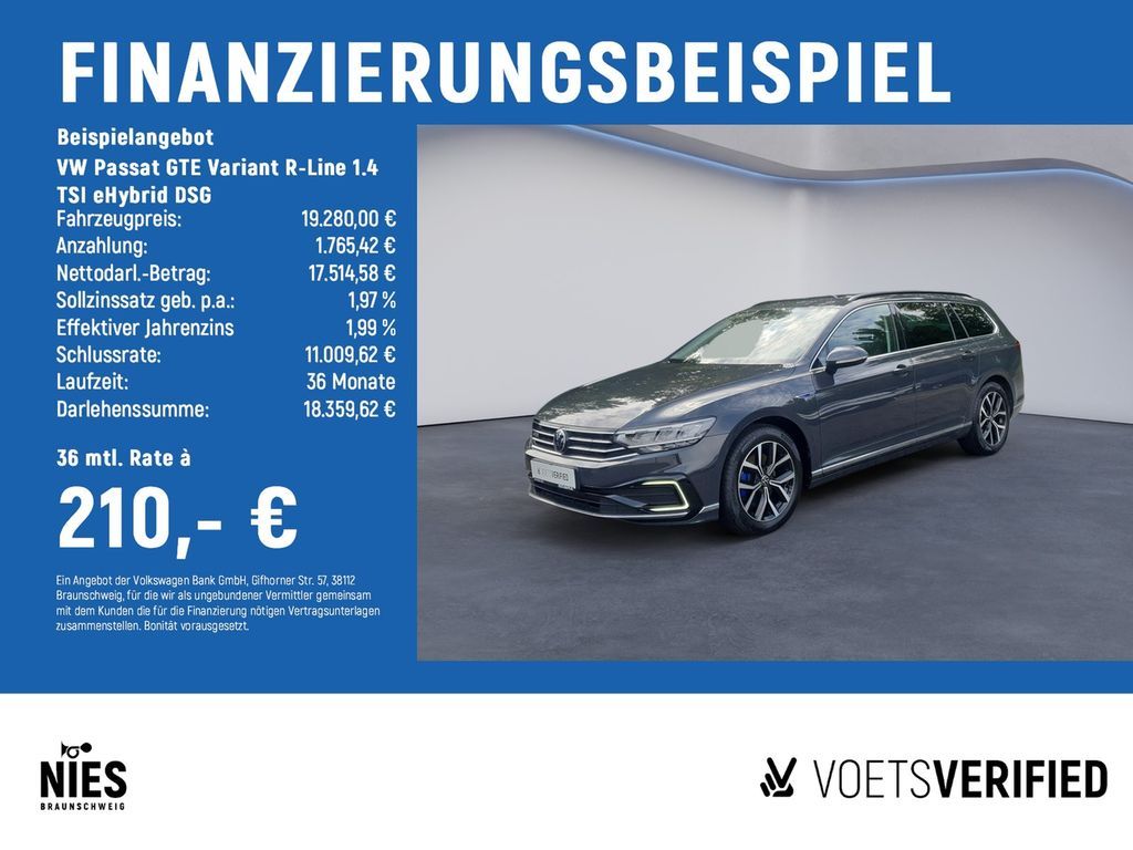 Volkswagen Passat GTE Variant R-Line 1.4 TSI eHybrid DSG Leasing