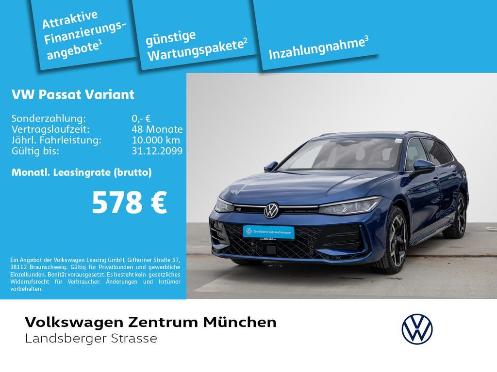 Volkswagen Passat Variant 1,5 l GTE R-Line eHybrid AHK ACC Leasing