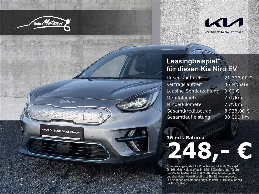 Kia Niro EV 204 Spirit 3PH SOH 97,5% AVILOO ZERTIFIK Leasing