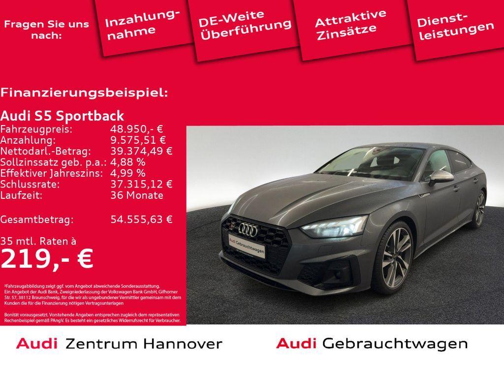 Audi S5 Sportback 3.0 TDI quattro virtual Navi DAB Leasing