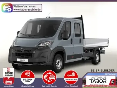 Peugeot Boxer Pritsche DoKa 435 AT L4 AHK CarP Kam Visib Leasing