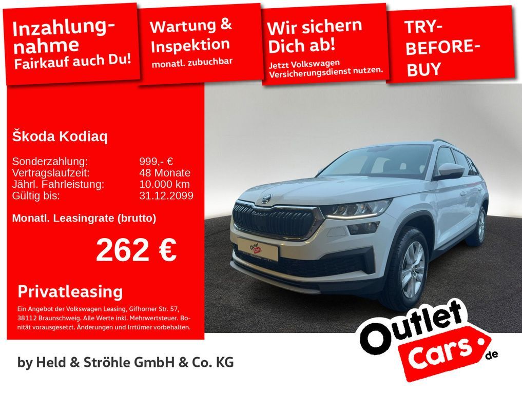 Skoda Kodiaq Ambition 2.0 TDI DSG LED NAV AHK DAB SHZ Leasing