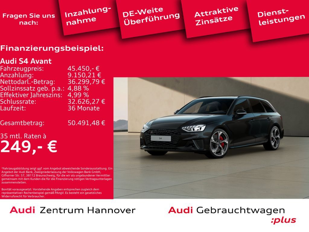 Audi S4 Avant 3.0 TDI quattro Matrix Pano B&O Kamera Leasing