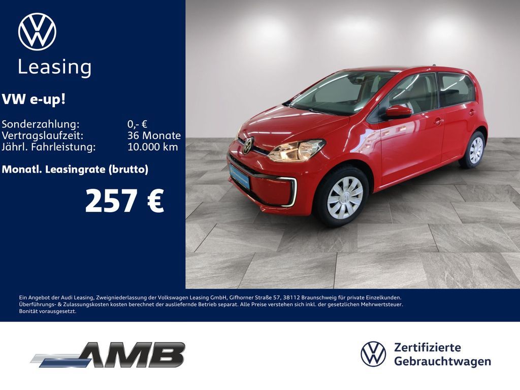 Volkswagen e-up! Navi/Sitzhz/CCS/beheiz.FS/Climatronic/4Tür Leasing