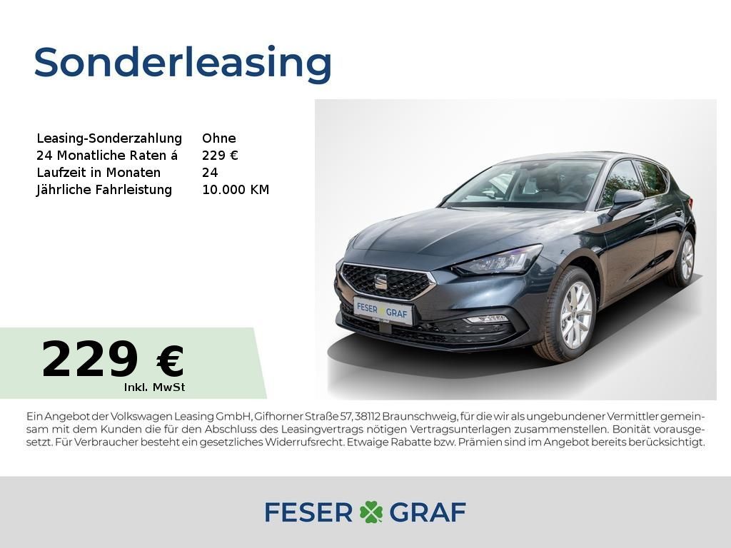 Seat Leon Style 1.5 eTSI DSG LED/KAMERA/SHZ Leasing