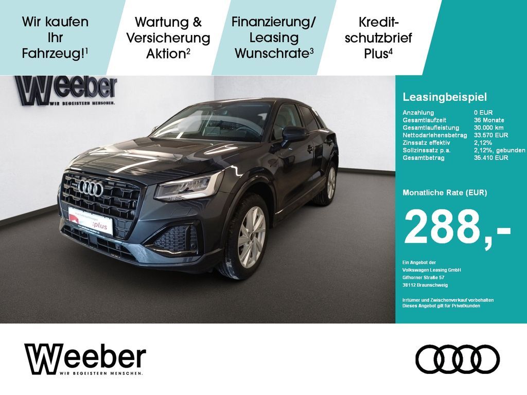 Audi Q2 quattro advanced *BLACKSTYLE*APP CONNECT*LED* Leasing