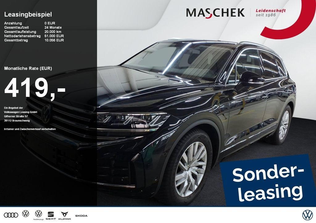Volkswagen Touareg Elegance 3.0 TDI Luftfwk AHK Navi Sitzh. Leasing