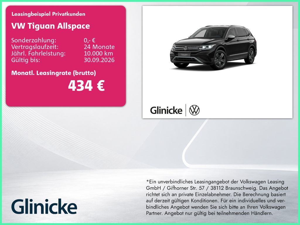 Volkswagen Tiguan Allspace 2.0 TSI Elegance 4Motion AHK StH Leasing