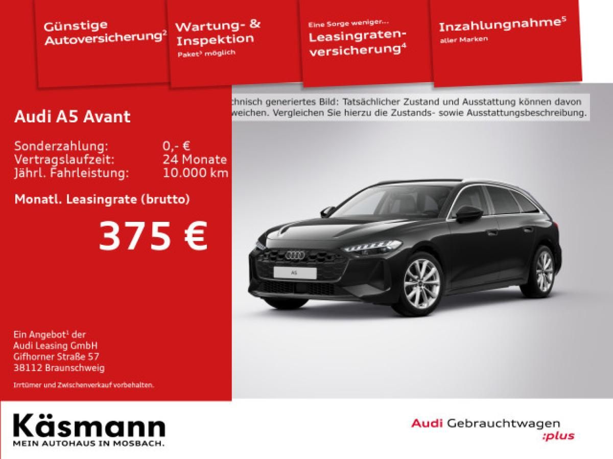 Audi A5 Avant TDI WINTERRÄDER ACC HUD KAM B&O SHZ PDC SPORTSITZ Leasing