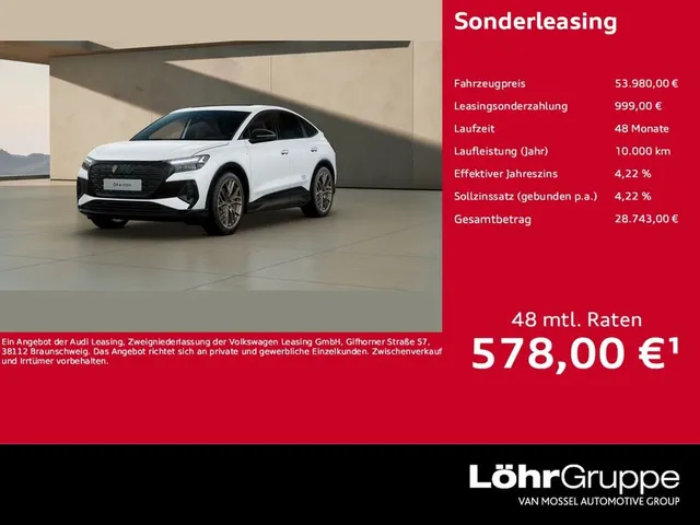 Audi Q4 e-tron 45 Sportback edition S line Matrix ACC