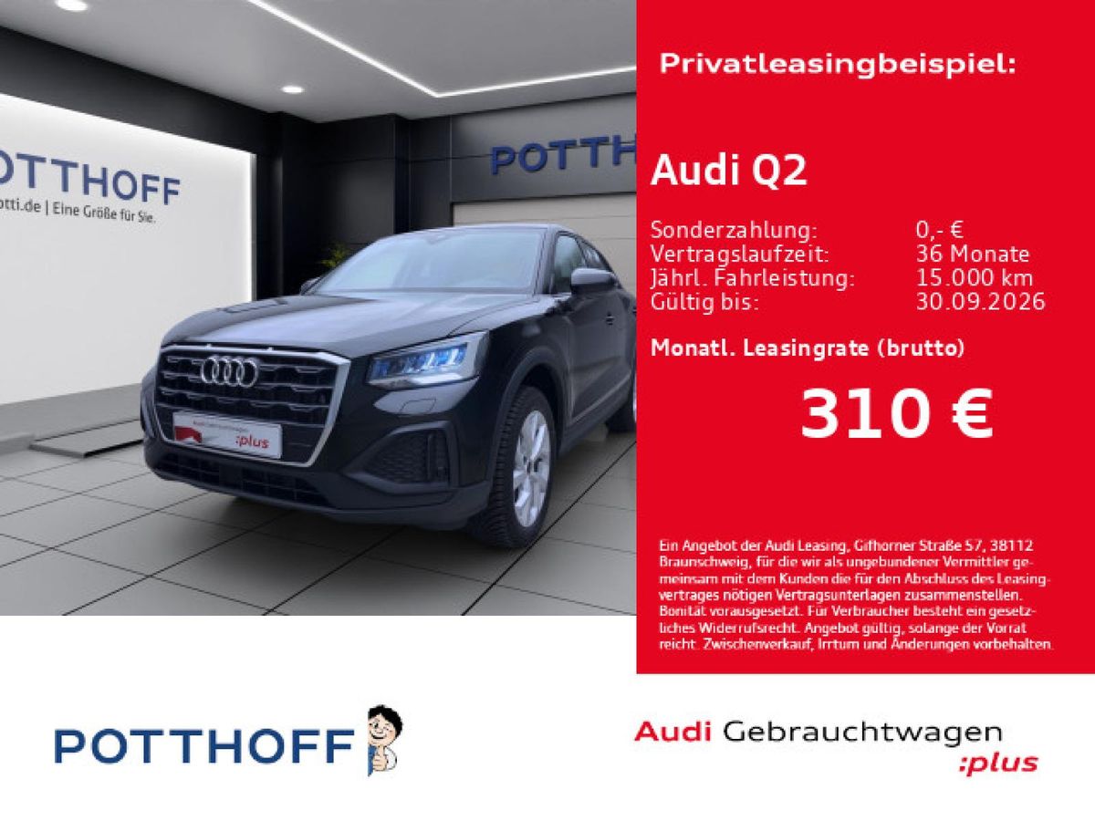 Audi Q2 30 TFSI KAMERA SITZHZG LED VIRTUAL Leasing