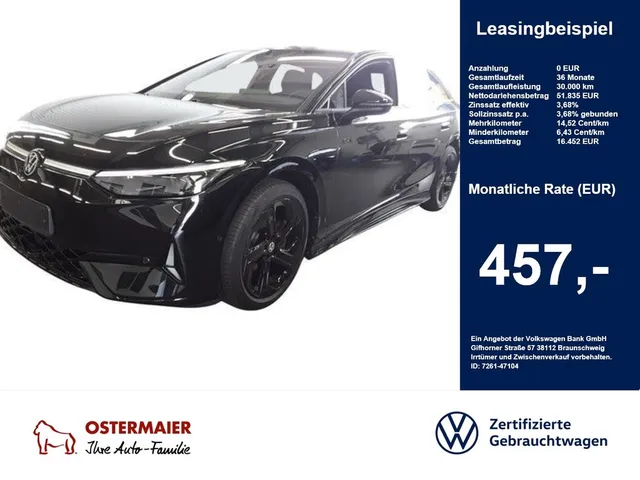 Volkswagen ID.7 GTX 340PS 4M NP.80T ACC.5J-G.WÄMREPUMPE.AHK