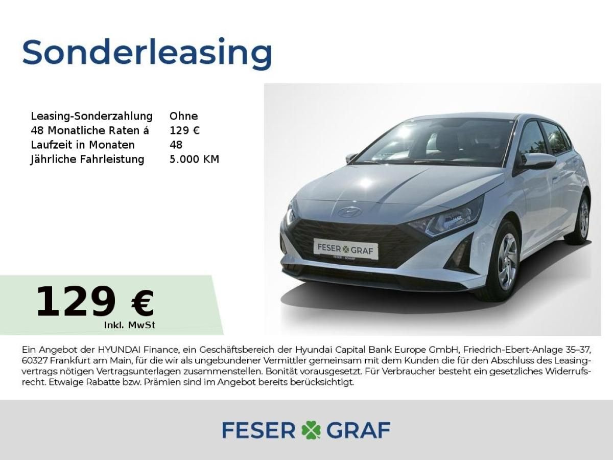 Hyundai i20 SELECT & FUNKTIONSPAKET NAVI KLIMA KAMERA Leasing