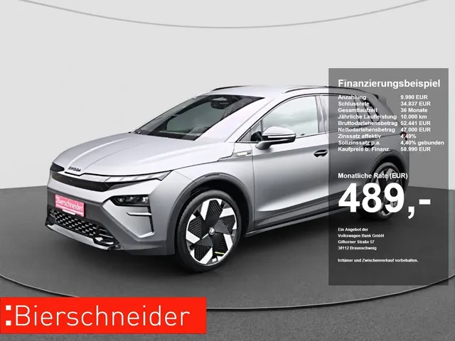Skoda Elroq 82 kWh RS AHK HUD RFK LED MATRIX ACC