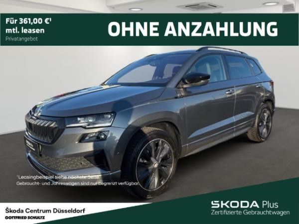 Skoda Karoq Sportline 4x4 TSI DSG AHK Infotainment-Paket Amundsen Frontscheibe heizbar Leasing