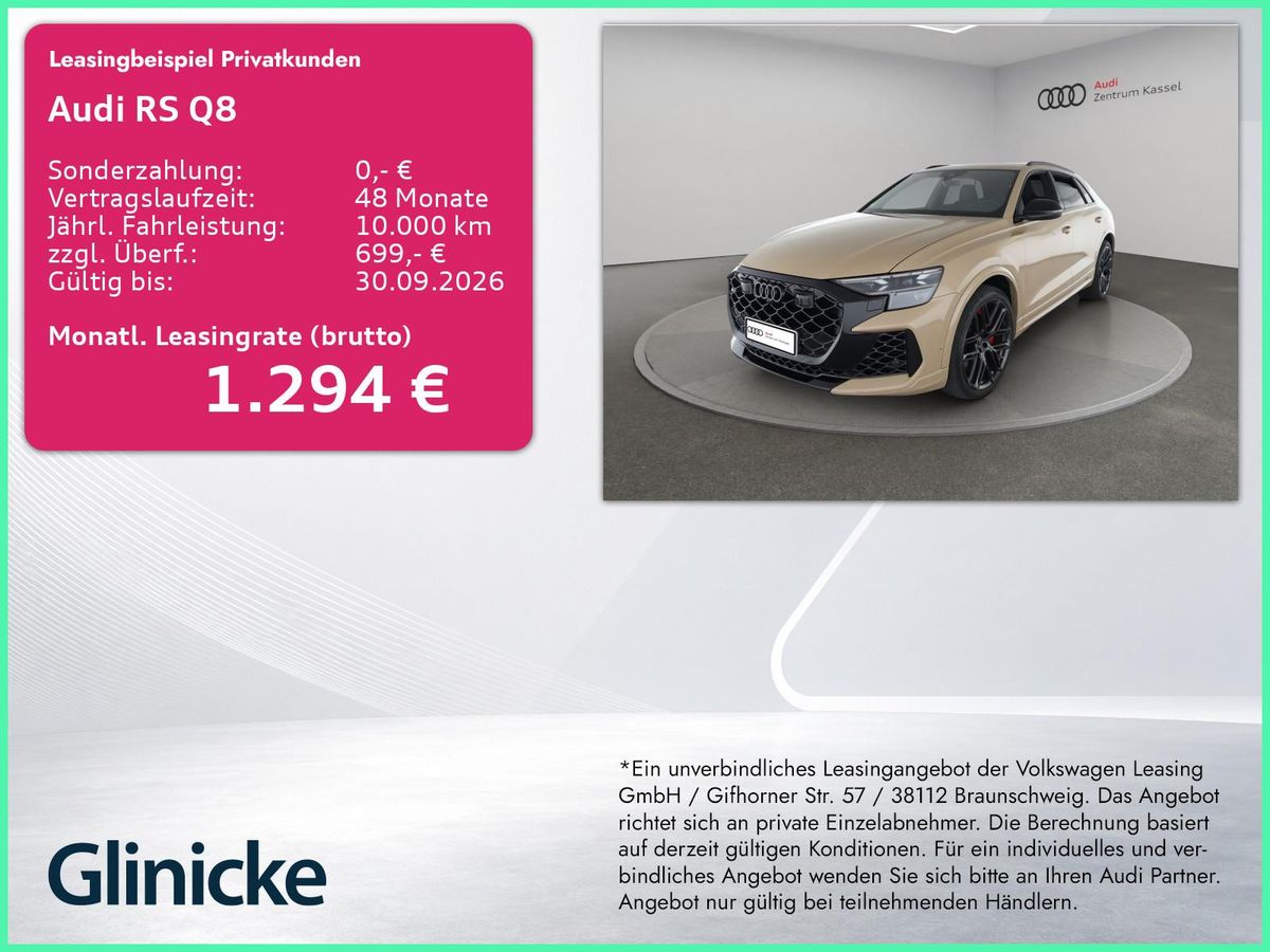 Audi RS Q8 4.0 TFSI quattro Laser B&O AHK HuD Kamera Leasing