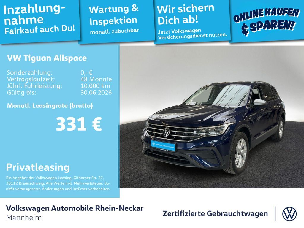 Volkswagen Tiguan Allspace 2.0 TDI 4Motion Life DSG Navi Ka Leasing