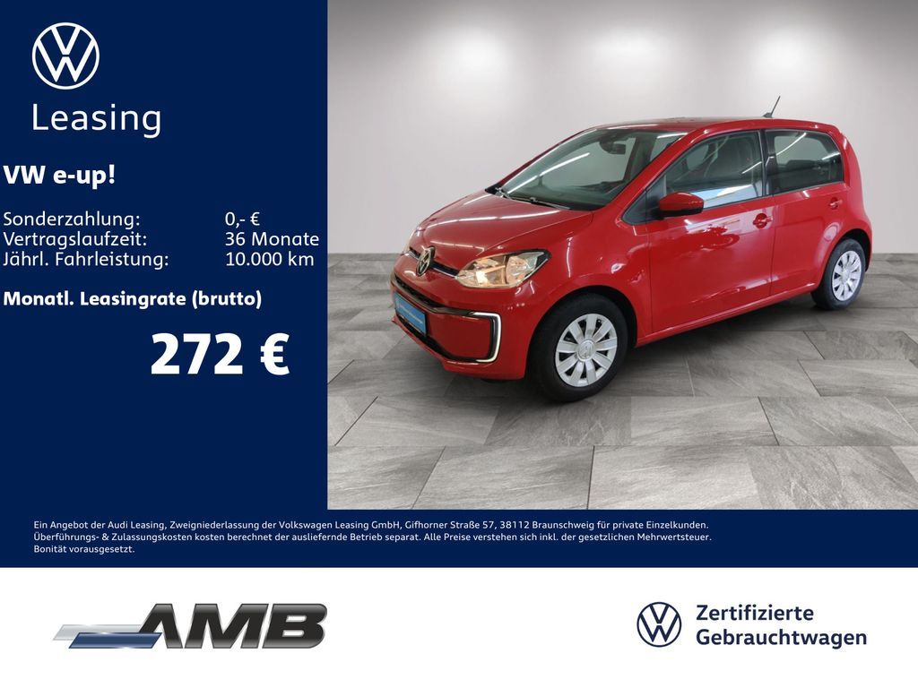 Volkswagen e-up! Navi/Sitzhz/CCS/beheiz.FS/Climatronic/4Tür Leasing