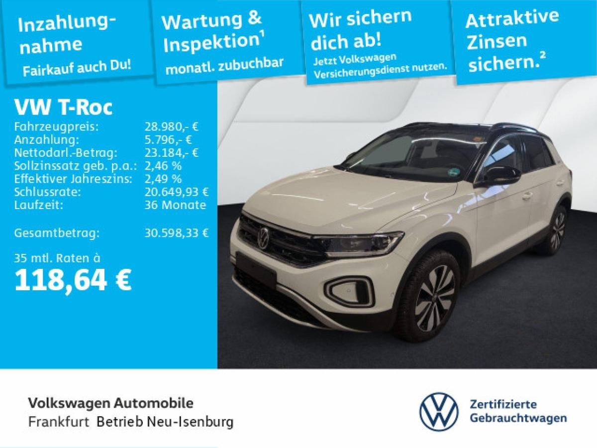 Volkswagen T-Roc 2.0 TDI DSG Goal Navi LEDPlus DAB+ FrontAssist Leasing