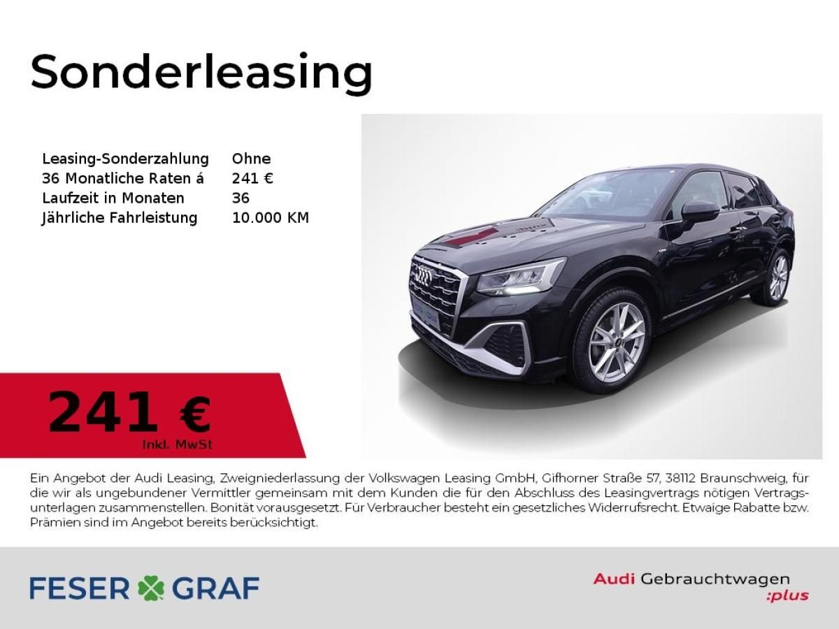 Audi Q2 35 TFSI S line Ext. GRA LED Navi RüKa Sitzh. Leasing