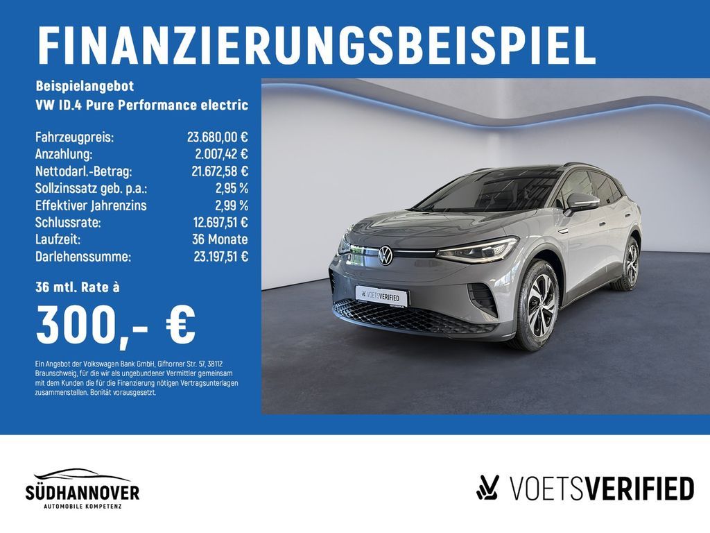 Volkswagen ID.4  Pure Performance electric PANO+MATRIX-LED+ Leasing