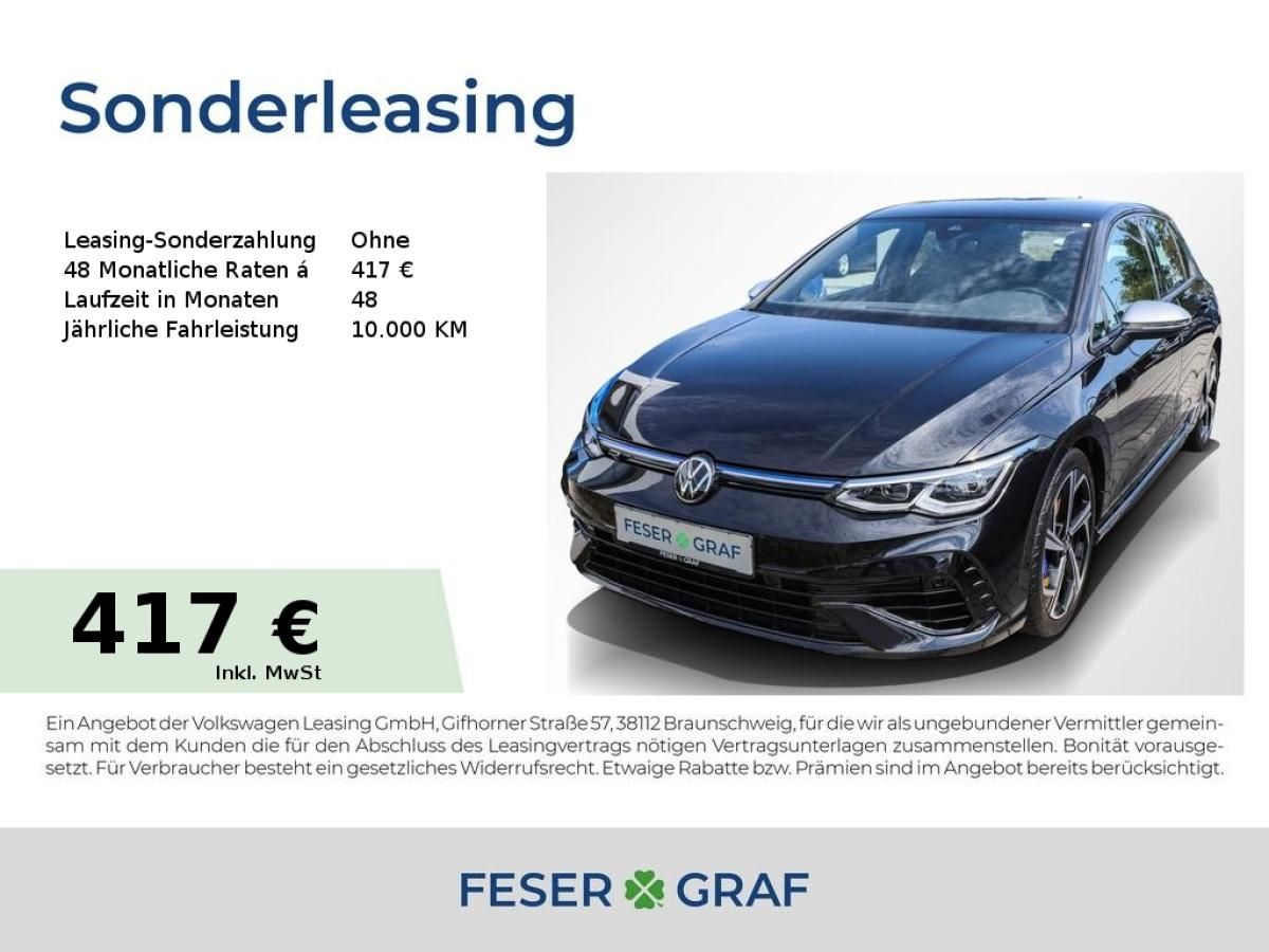 Volkswagen Golf 8 R 2.0 TSI 4M DSG ACC LED RüKa Sitzh. Leasing