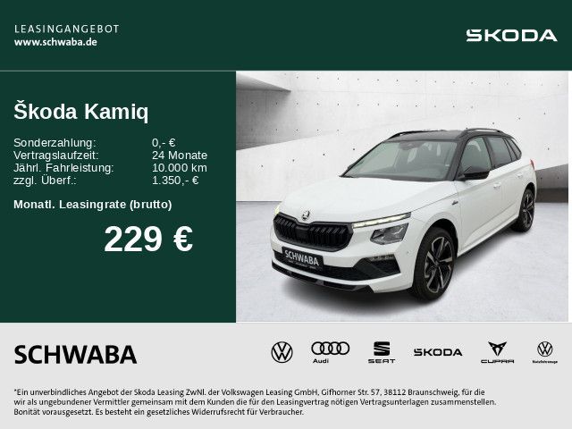 Skoda Kamiq Monte Carlo 1,5 TSI DSG *LED*AHK*ACC*PANO* Leasing