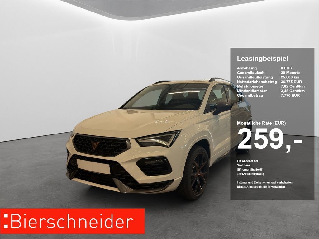 Cupra Ateca 2.0 TSI DSG 4Drive ab 259.- mtl. OHNE Anza Leasing