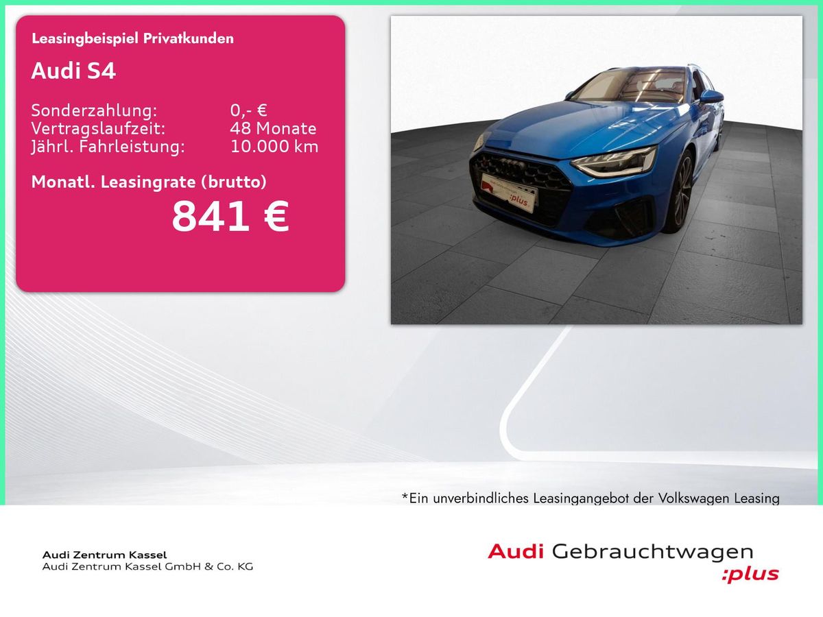Audi S4 Av. 3.0 TDI qu. Matrix Pano B&O AHK HuD 360° Leasing