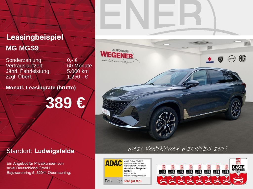 MGS9 PHEV Premium *Massage*Bose*7Sitze*360*Pano* Leasing