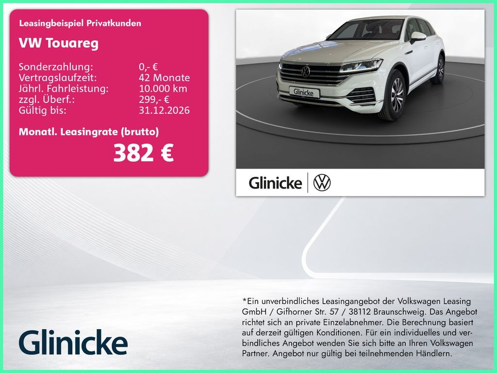 Volkswagen Touareg 3.0 TDI 4M Elegance Luft LED RFK ACC Led Leasing