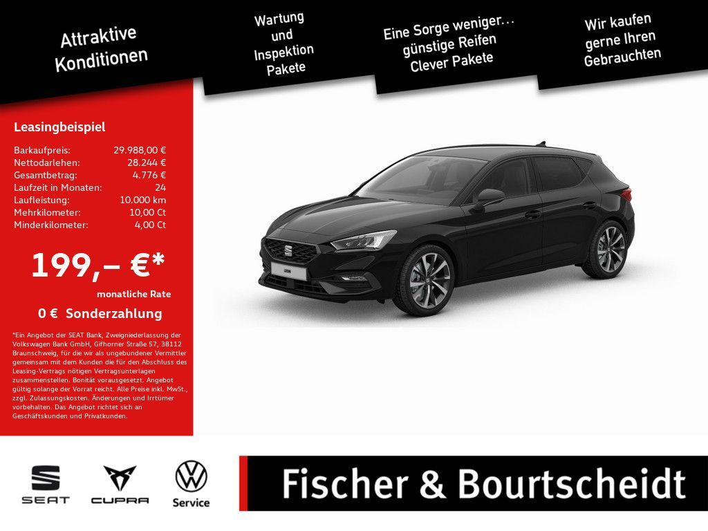 Seat Leon 1.5 eTSI 110 kW FR SHZ NAVI ACC FACEL. LED Leasing