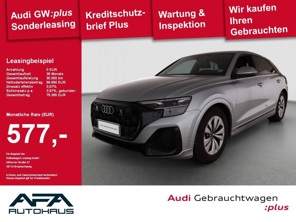 Audi Q8 45 TDI qu. tiptr. Luft*AHK*360°*Opt.Schwarz Leasing