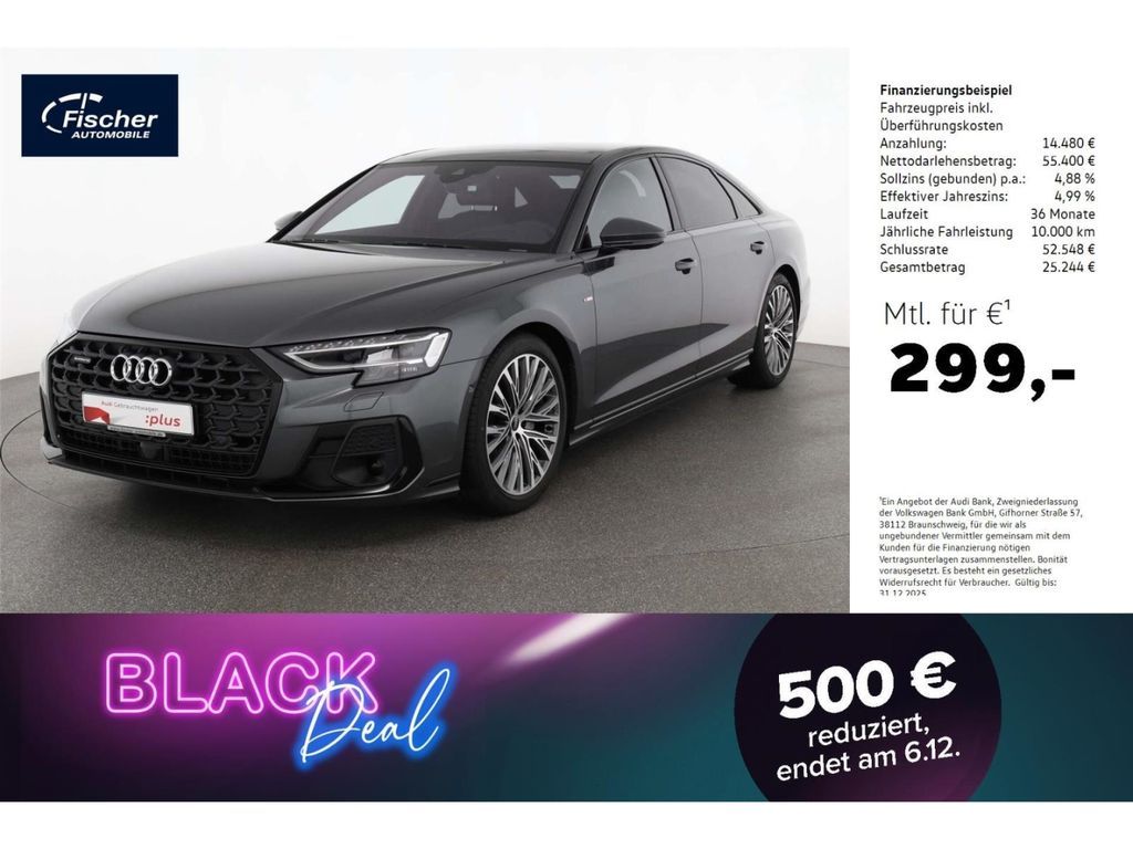 Audi A8 50 TDI quattro S line Tip. 20''/P-Dach/B&O/HU Leasing