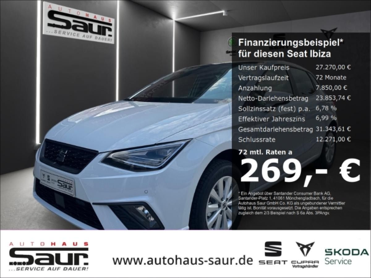 Seat Ibiza Road Edition 1.0 TSI DSG PANORAMA RÜCKFAHRKAMERA SHZ VOLL-LED Leasing
