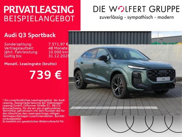 Audi Q3 Sportback e-hybrid S tronic*0,5%*MATRIX*PANO*HuD* Leasing