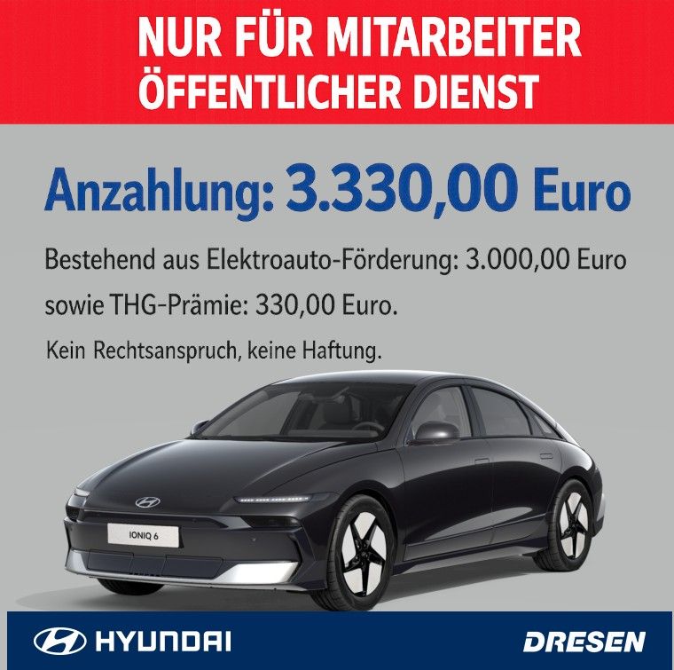 Hyundai Hyundai IONIQ 6 CENTRIQ**NUR FÜR ÖFFENTL.DIENST** I 84 kWh I Navi I Matrix-LED I Wärmepumpe I Rückfahrkamera I Sitzheizung Leasing