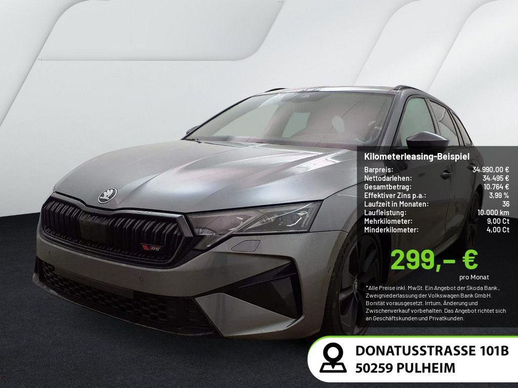 Skoda Octavia 2.0 TSI RS HUD NAVI MATRIX-LED AHK PANO Leasing
