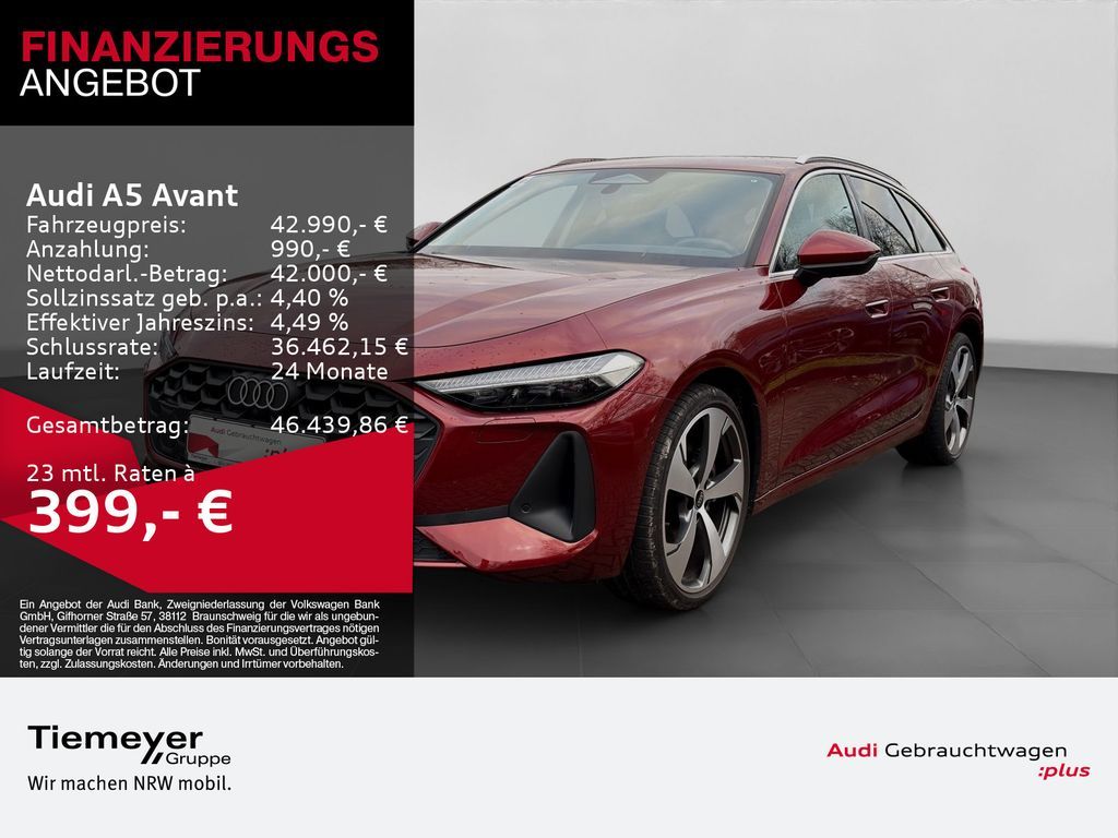 Audi A5 Avant TFSI LM20 AHK LED+ SPORTSITZE Leasing