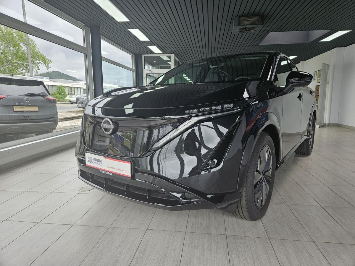 Nissan Ariya 63kWh, 160kW Navi, LED Sitz. u. Lenkradhzg. Leasing