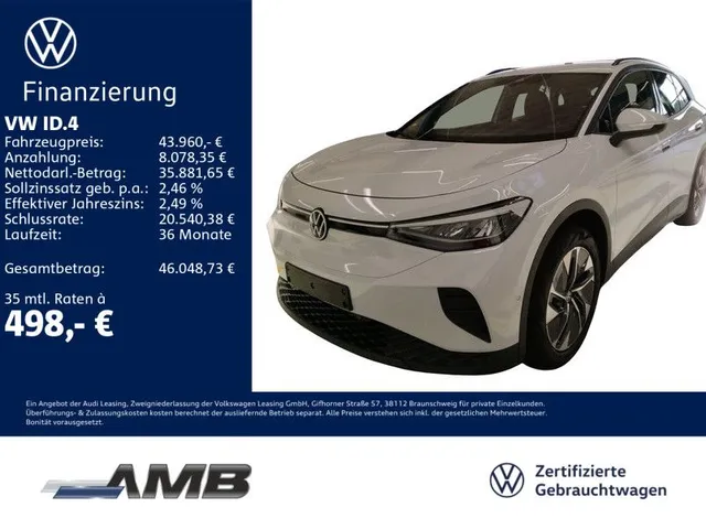 Volkswagen ID.4 Pro 82kWh/AHK/LED/IQ.Drive/Wärmepu/03.31Gar