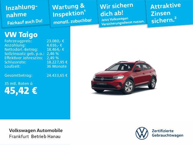 Volkswagen Taigo 1.0 TSI DSG Life Navi LED FrontAssist Lane Leasing
