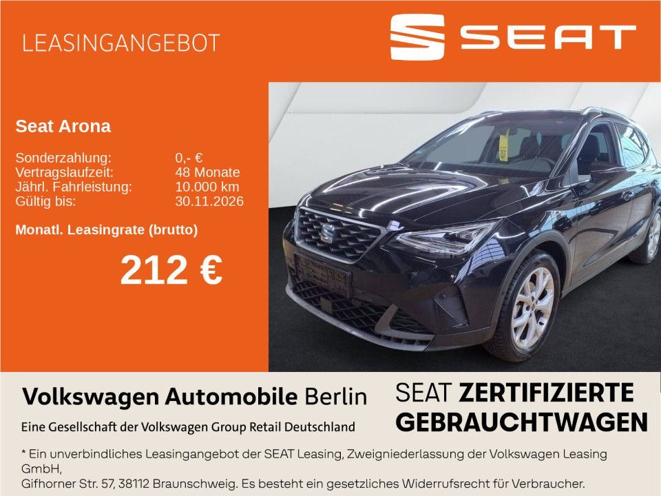 Seat Arona 1.5 TSI DSG FR Navi LED SHZ ACC PDC Leasing