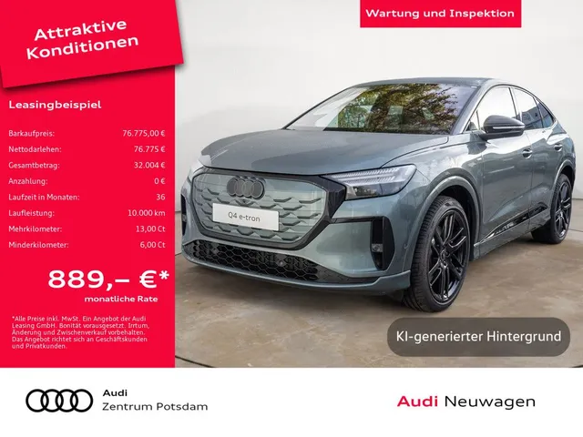 Audi Q4 Sportback e-tron performance PANO HUD NAVI