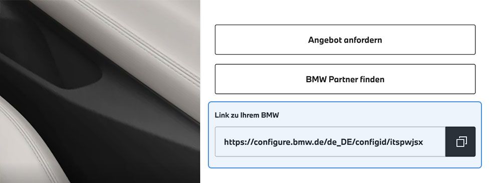 BMW Konfigurationscode finden