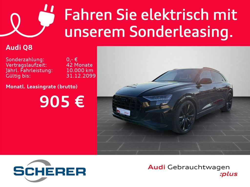 Audi Q8 55 TFSIe quattro tiptr. S LINE B&O HD-MAT Leasing
