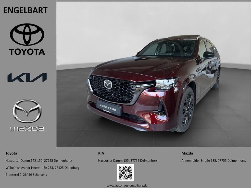 Mazda CX-80 Homura Plus AWD 3.3 e-SKYACTIV-D 254 M-Hyb Leasing